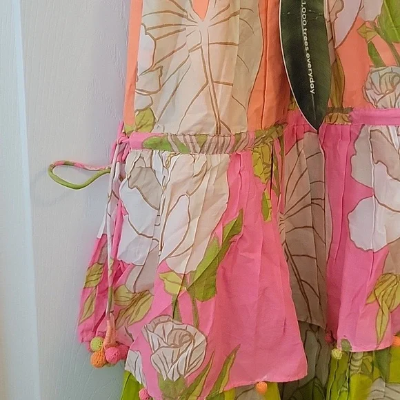 FARM RIO Mixed Neon Garden Mini  Dress NWT - Picture 10 of 11